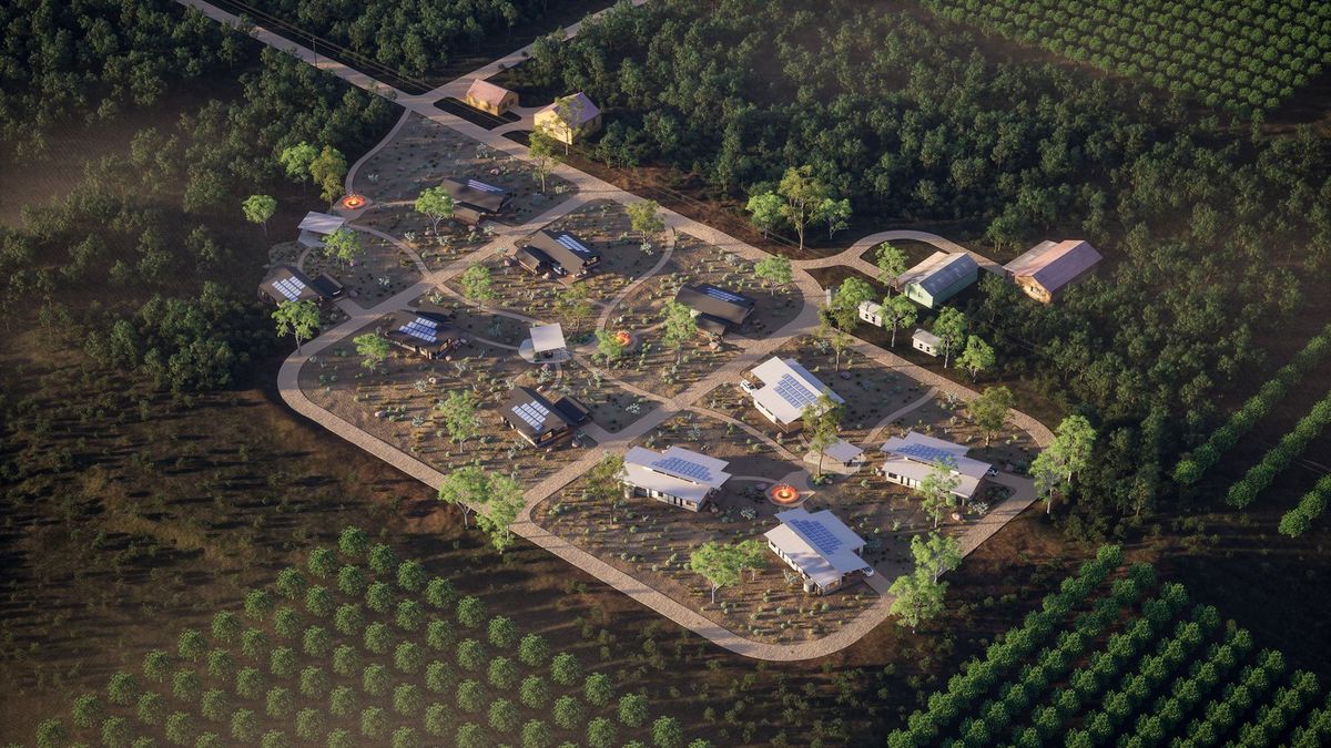 Namabunda Social and Transitional Housing aerial render